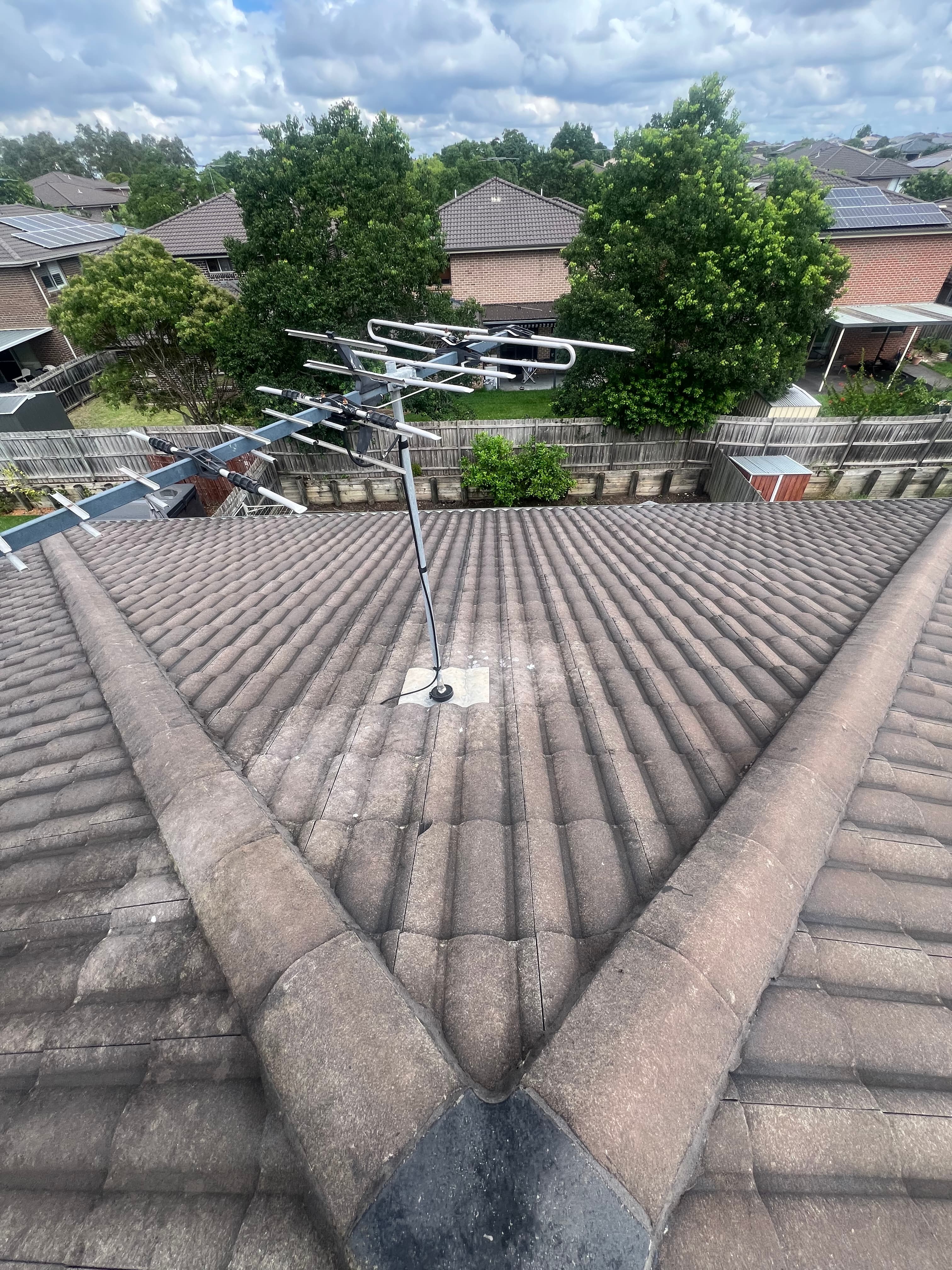 Roof before painting