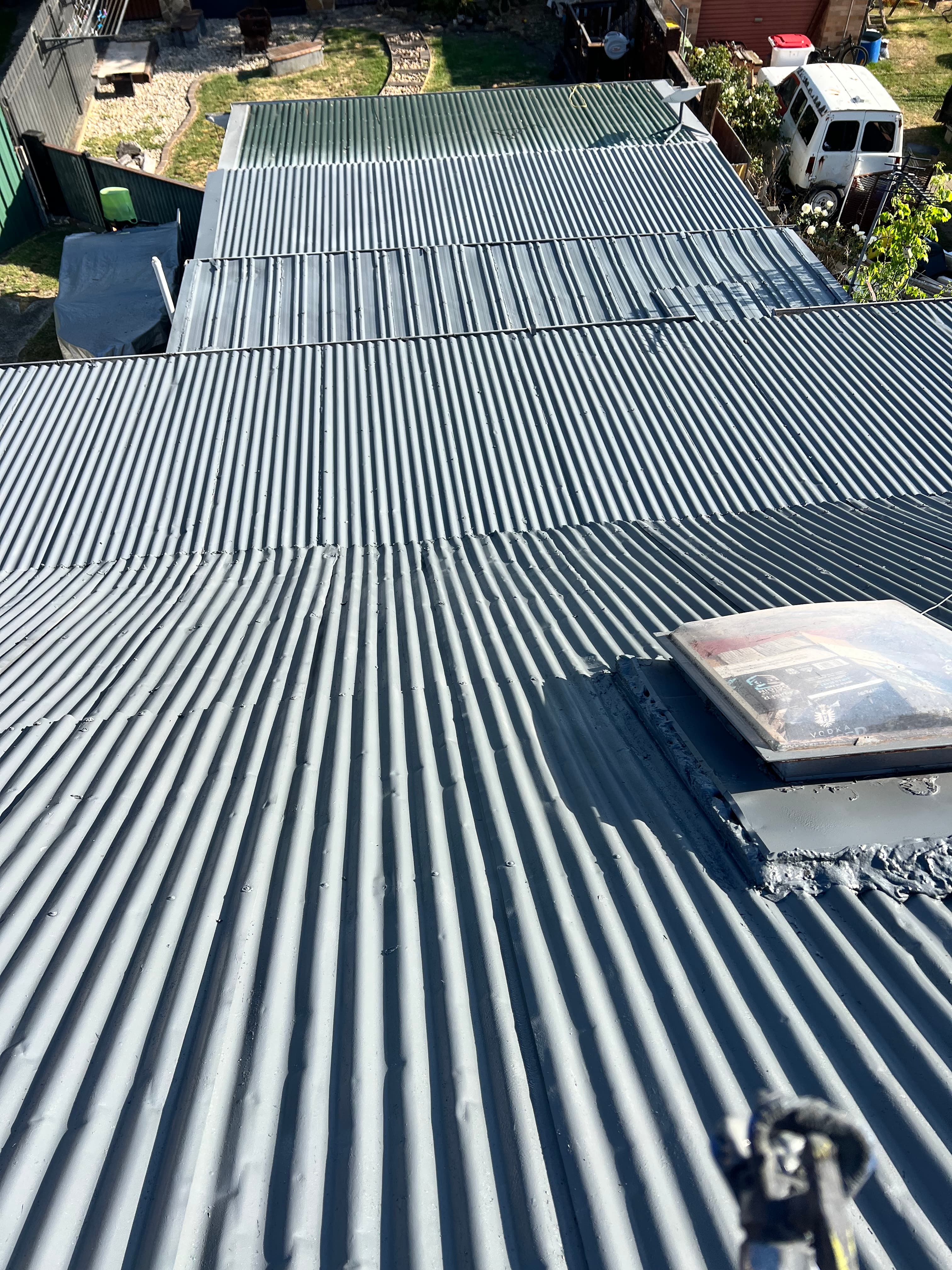 Colorbond roof after painting