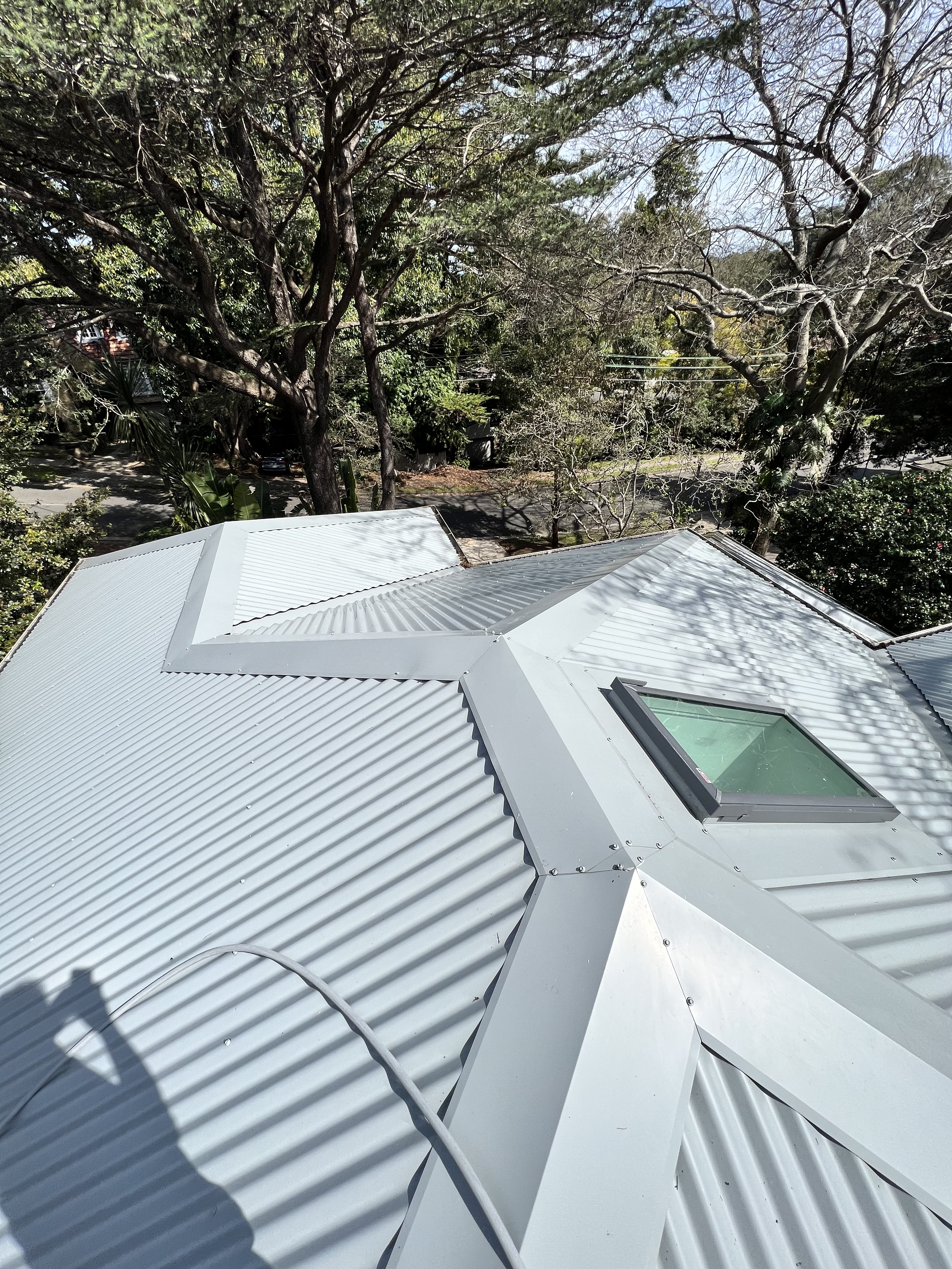 Colorbond roof cleaned